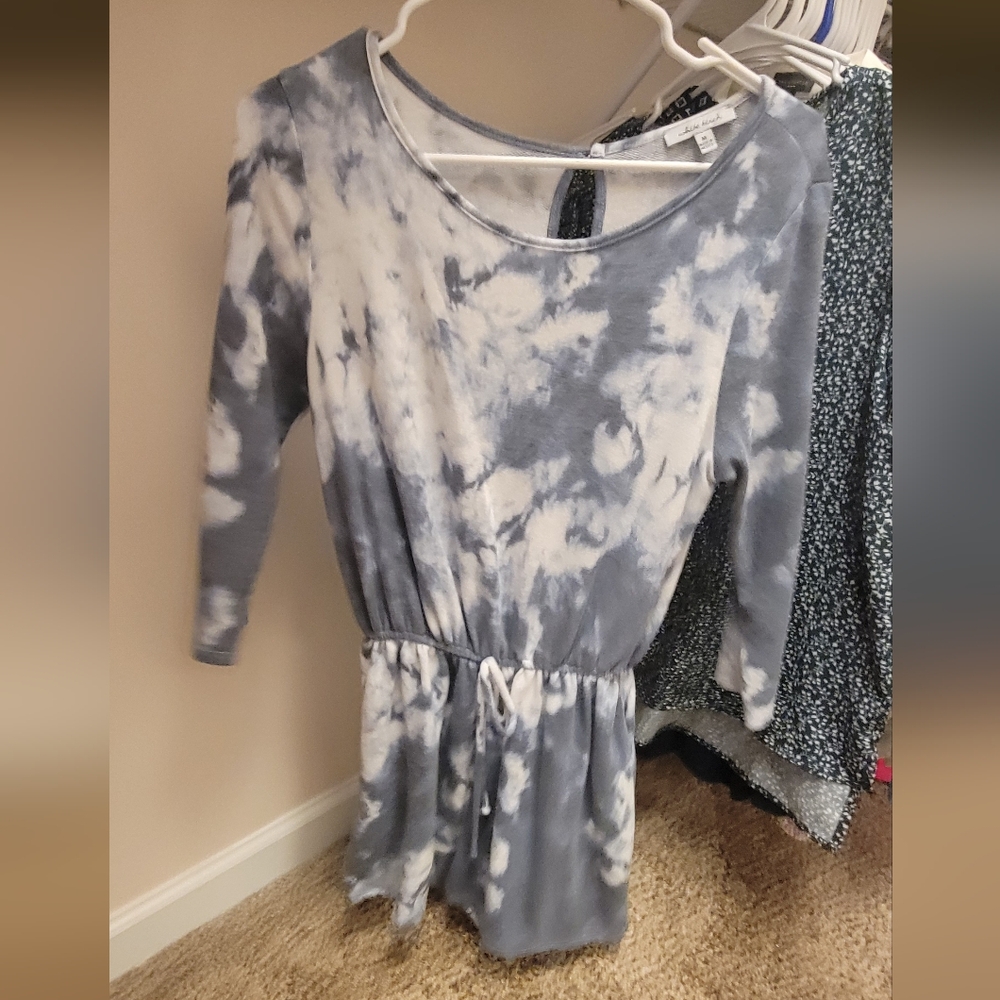 BUNDLE - White Birch Blue and White Romper Shorts